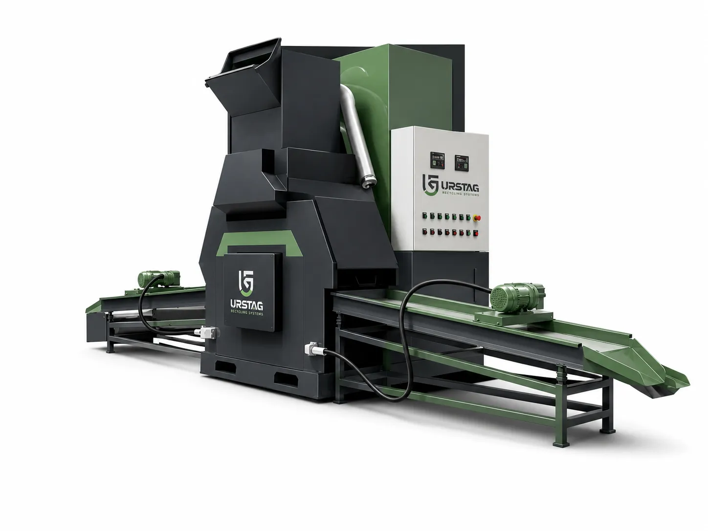 Granulator sârmă cupru GMC400, model de capacitate medie pentru separare cupru și PVC