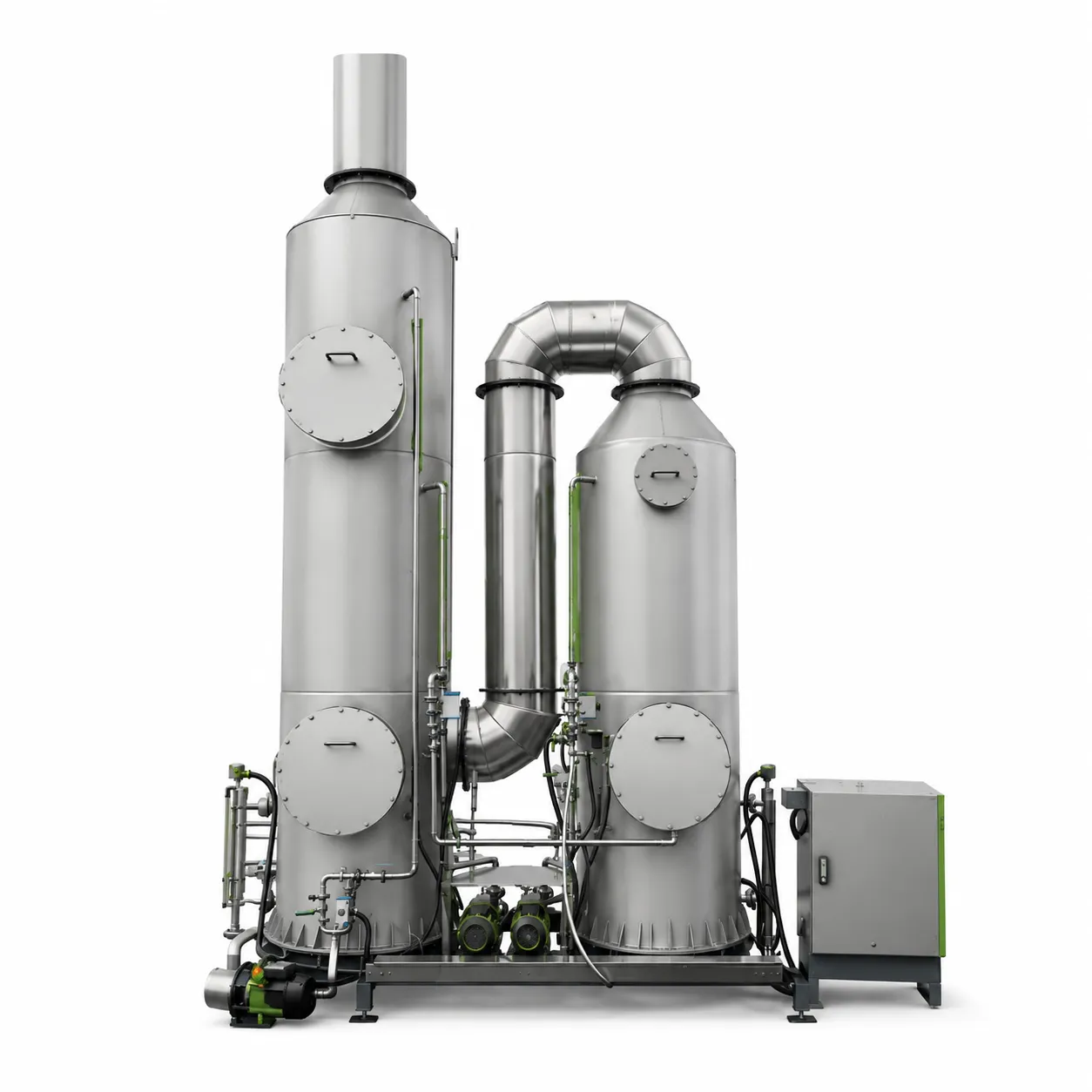 Sistem recuperare NMP industrial de 50 000 m³/h pentru linie de acoperire catod