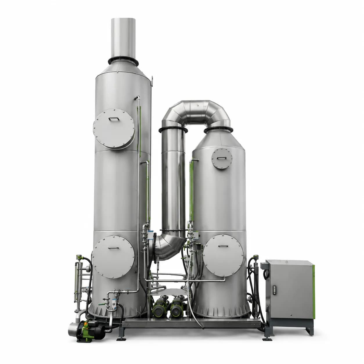 Sistem recuperare NMP industrial de 50 000 m³/h pentru linie de acoperire catod