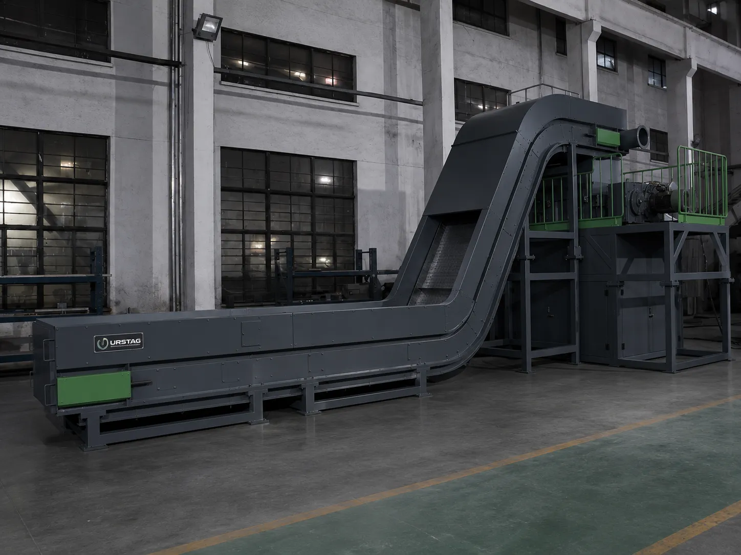 Instalație shredding aluminiu balotat pentru destrămarea baloților compactați