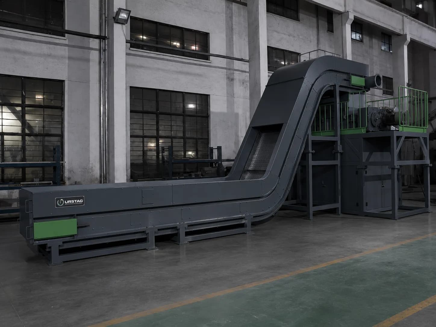 Instalație shredding aluminiu balotat pentru destrămarea baloților compactați