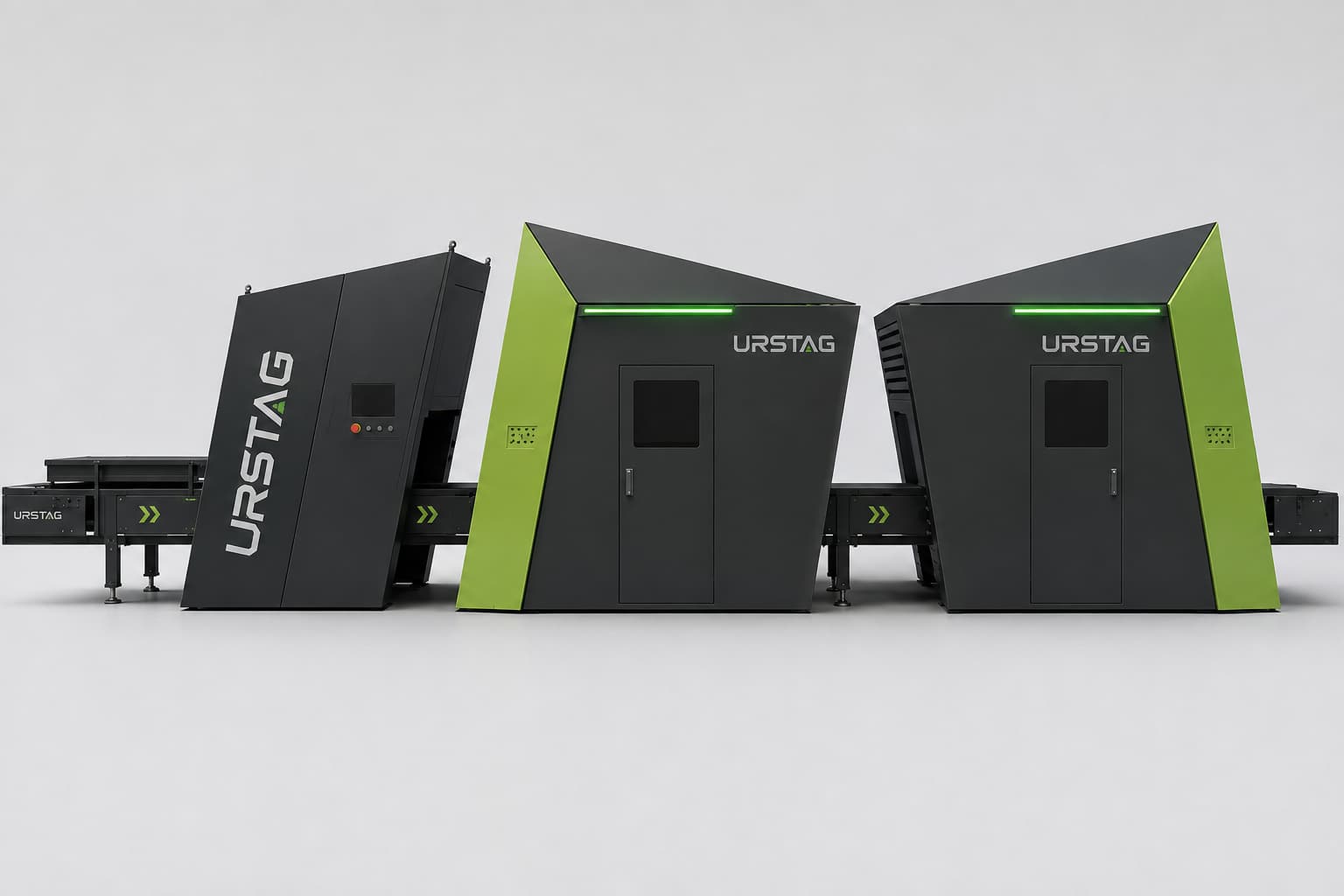 robot de sortare cu inteligență artificială URSTAG — culegerea reciclabilelor de pe bandă